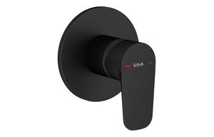 VitrA Flow Soft Integrated Shower Mixer Valve - Matt Black